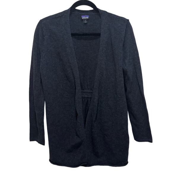 Patagonia Sweaters - Patagonia Loislee Wrap Open Cardigan Sweater - Charcoal M